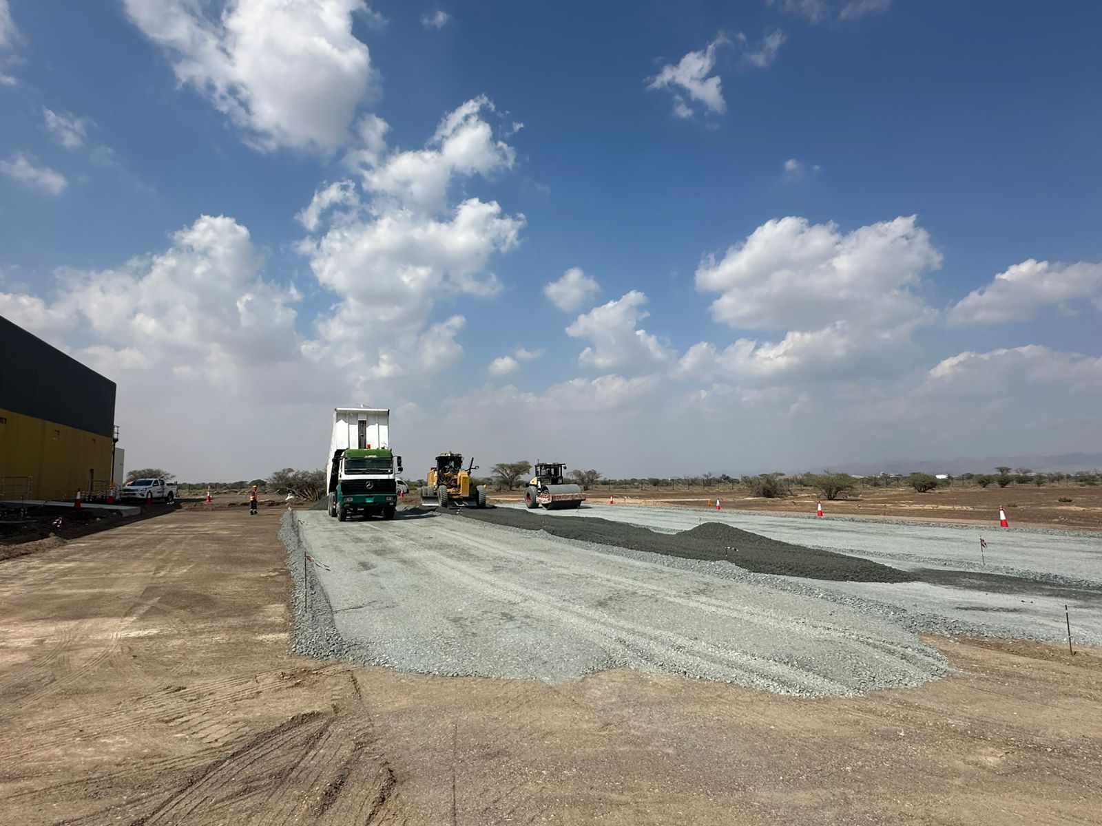 Road Lead to Green Houses Project